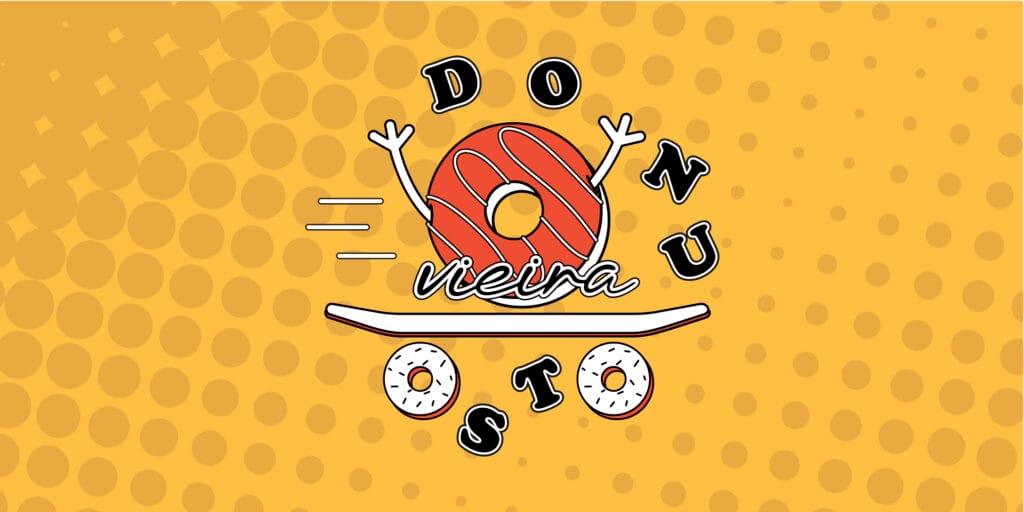 Banner com a Logo da Donuts Vieira